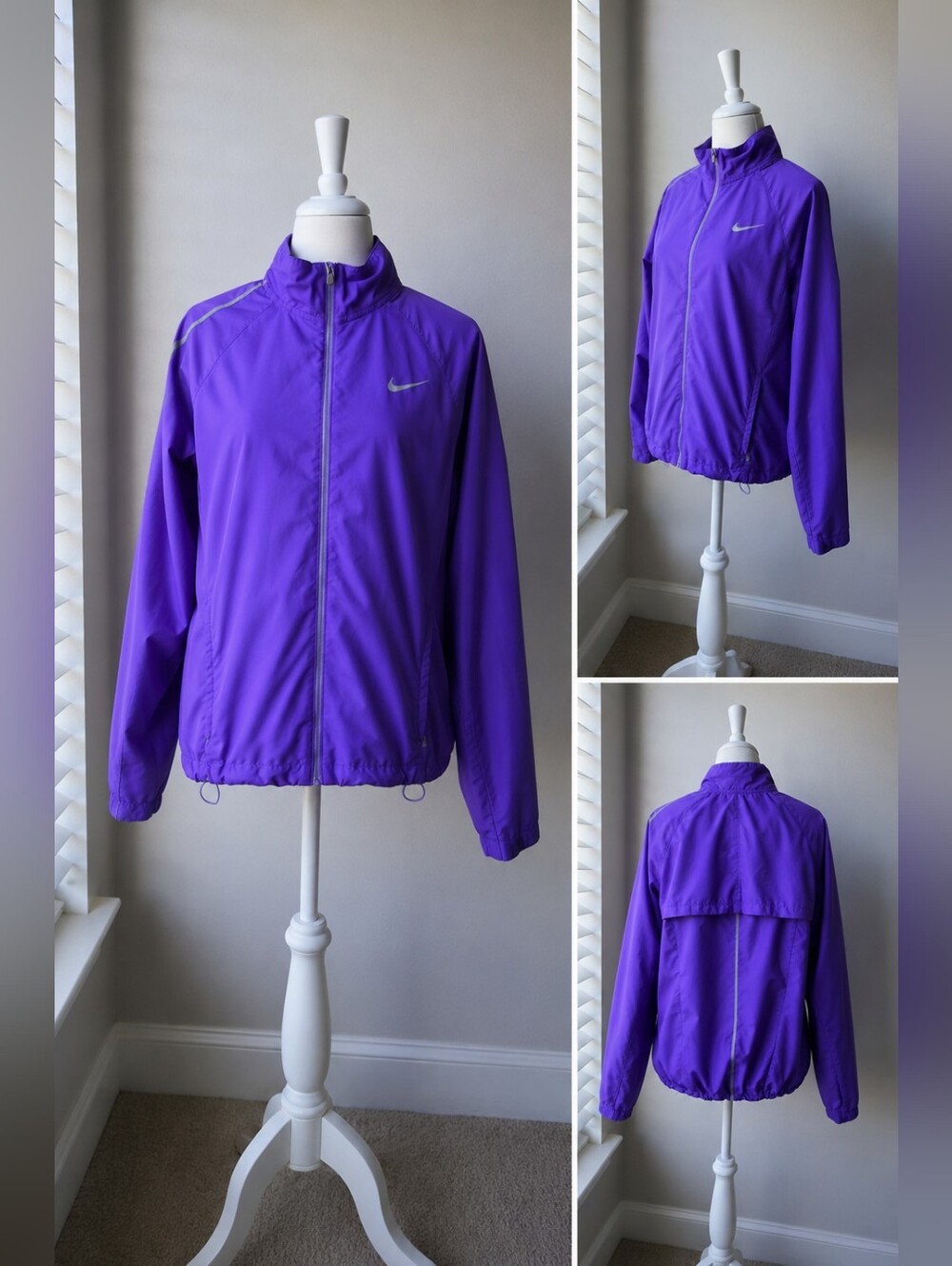 Nike Running Purple Windbreaker Jacket – Women’s Size Small (S) 💜